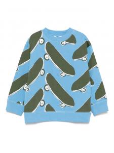 Stella McCartney Kids толстовка с графичным принтом, синий