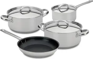 Набор посуды из 4 предметов - нержавеющая сталь - Silampos