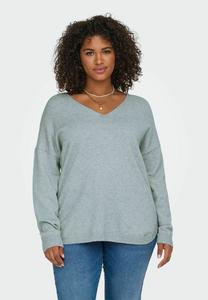 Джемпер ONLY Carmakoma CARMARGARETA PULLOVER NOOS, Arona/Light Blue
