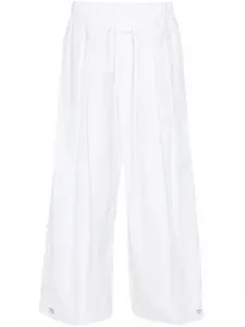 Брюки палаццо со складками JIL SANDER, белый