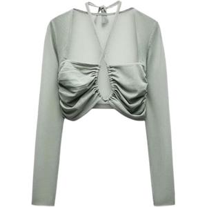 Укороченный топ женский Lake Green Zara