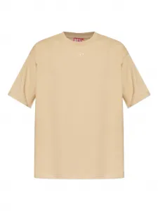 Футболка с логотипом Diesel, бежевый