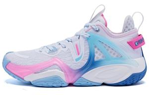 Баскетбольные кроссовки мужские высокие  белые / Cirrus Blue Qiaodan