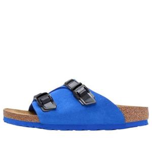 Тапочки zrich tech suede leather narrow fit sandals 'blue' Birkenstock, мультиколор