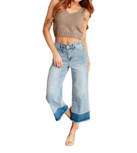 Идеально решенный свитер-майка коричневого цвета AnnieWear