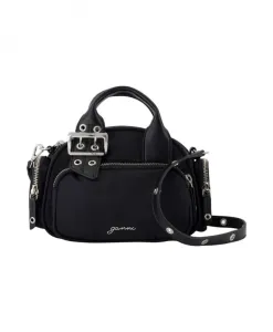 Небольшая сумка через плечо из черного нейлона. Ganni, черный