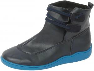 Женские ботильоны с поддержкой свода стопы, на шнуровке, с плоской подошвой, без каблука, винтажные ботильоны, удобные ботинки на низком каблуке, осенние ботинки, зимняя обувь на плоской подошве Generic, Blue