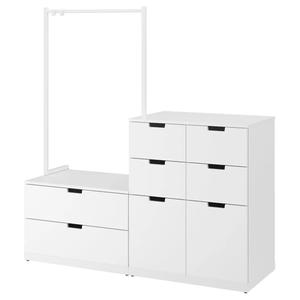 Комод с 8 ящиками NORDLI IKEA, 160x169 см, белый