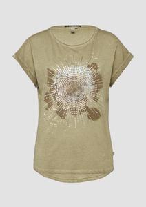 Рубашка QS, хаки/оливковый