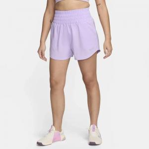 Женские шорты Nike One Lilac Bloom Dri-FIT Brief-Lined с ультравысокой талией SRT152 Nike, фиолетовый