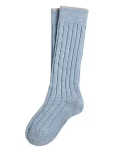 Носки в рубчик Brunello Cucinelli Kids, синий