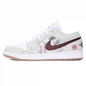 Баскетбольные кроссовки Air 1 для детей начальной школы Jordan, белый