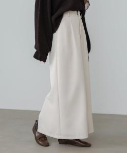 Длинная облегающая юбка из саржи