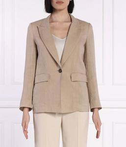 Льняной жакет афро Regular fit Marella Sport, желтый