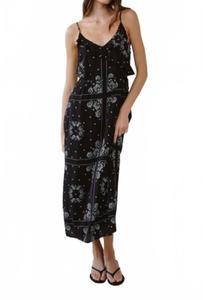 Платье миди с рюшами черного цвета Bella Dahl, черный