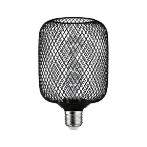 Светодиодная лампа Metallic Glow Zyl черная Helix 110 лм 3,5 Вт 1800K 230 В Paulmann, черный