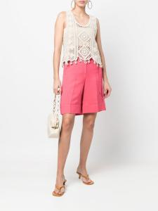 TWINSET шорты прямого кроя с завязками, розовый