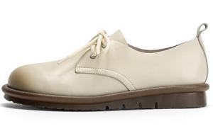 Женские повседневные кроссовки Q.VONTON низкие экрю/хаки