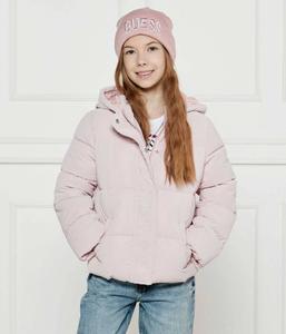 Куртка детская Guess с капюшоном, розовый
