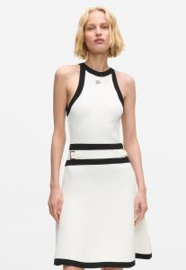 Платье KARL LAGERFELD BELTED , White Black/White