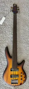 Ibanez SRF705BBF Фретлесс бас-гитара с 5 струнами, Portamento, натуральный коричнево-выгоревший матовый