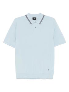 Шерстяная рубашка поло PS Paul Smith, синий