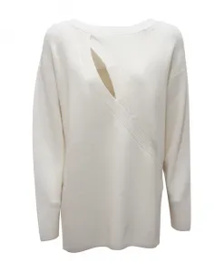 Пуловер Mk-51S-51E2 Elisabetta Franchi, белый