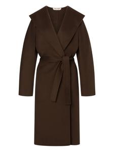 Alberta Ferretti пальто из смесовой шерсти, коричневый