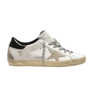Кроссовки Golden Goose Wmns Superstar White Black Rear, белый