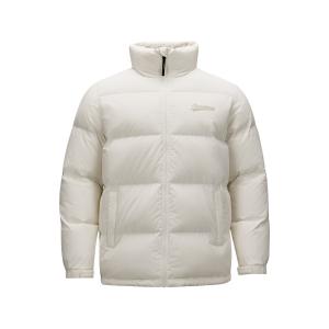 Пуховик унисекс белый Skechers, белый+Сумка для покупок в комплекте