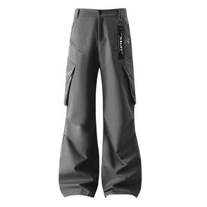 Брюки Casual Unisex тонкие широкие X1617, серый pants