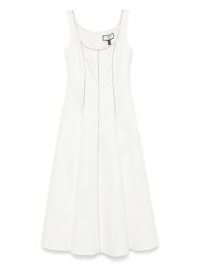 Платье миди, украшенное кристаллами NISSA, белый