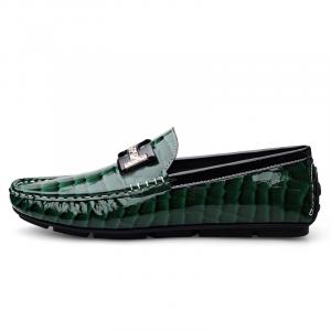 PLAY COBBLER Лоферы мужские черно-бело-зелено-коричнево-бордовые зелёные, цвет Green