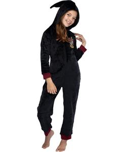 Детская пижама с капюшоном и гербом факультетов Хогвартса Комбинезон для дома Harry Potter, Red