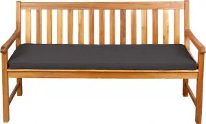 Подушка для сиденья для скамеек, садовых качелей и сидений, гладкая. FK5 (200x50x5, темно-серый) POOM