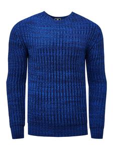 Rusty Neal Объемный неоновый свитер синего цвета