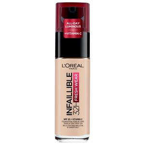 Тональный крем для лица infaillible 32h fresh wear Loreal Paris, 15 - porcelaine/po, объем 30 мл