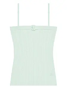 Топ в рубчик Courrèges, зеленый
