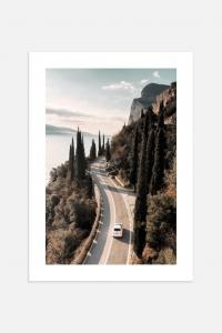 Автор плаката лаго ди гарда Postery, 50x70 см, зеленый