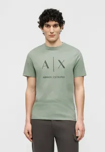 Футболка приталенного кроя с принтом Armani Exchange, Hedge Green