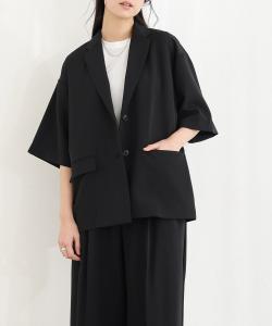 Костюм с коротким рукавом и широкими брюками Pourvous, цвет Black