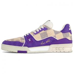 LOUIS VUITTON Кроссовки Damier LV Trainer Purple