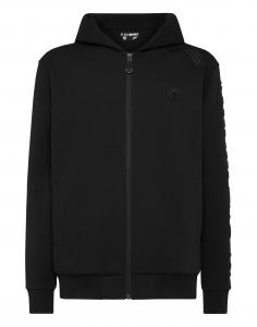 Plein Sport Худи на молнии в черном цвете