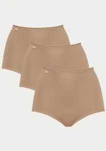 Трусы-макси sloggi "24/7 Cotton Maxi C3P" (3 шт. в упаковке), удобные трусы-макси из мягкого хлопка, бежевый