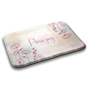 Коврик для ванной Tulup Florale Komposition, 90x1x90 см, красный