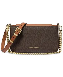 Маленькая сумка-трансформер через плечо Michael Kors Bryant Michael Kors, загар/бежевый