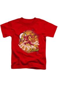 Футболка для малышей "Лига справедливости Америки" с молнией Gildan, красный