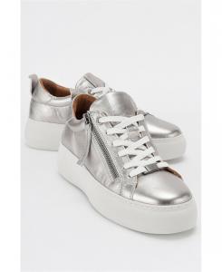 Кроссовки Allie Leather Zip (женские) Forever & Always Shoes, Silver leather