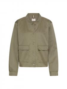 Домашняя куртка с воротником-бомбер темно-зеленого цвета Camel Active