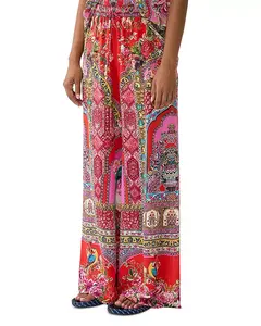 Шелковые домашние брюки Camilla, мультиколор